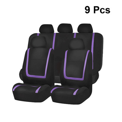 9 bucăți husă pentru scaun auto Husă universală pentru scaune pentru mașină, îngroșare, rezistentă la uzură, covoraș de protecție pentru scaune, accesoriu pentru interiorul mașinii