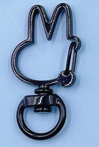 10 komada metalno obojenih šarenih 36x18 mm lijepih zečeva, rotirajućih jastoga s kopčom, konektora za privjesak za ključeve za izradu nakita za DIY privjesak