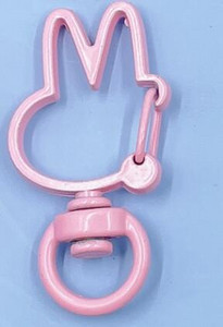 10 komada metalno obojenih šarenih 36x18 mm lijepih zečeva, rotirajućih jastoga s kopčom, konektora za privjesak za ključeve za izradu nakita za DIY privjesak