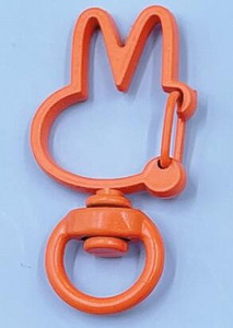 10 komada metalno obojenih šarenih 36x18 mm lijepih zečeva, rotirajućih jastoga s kopčom, konektora za privjesak za ključeve za izradu nakita za DIY privjesak