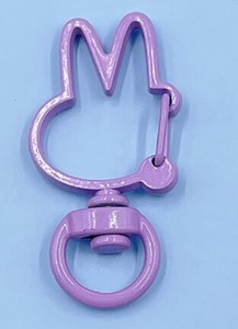 10 komada metalno obojenih šarenih 36x18 mm lijepih zečeva, rotirajućih jastoga s kopčom, konektora za privjesak za ključeve za izradu nakita za DIY privjesak