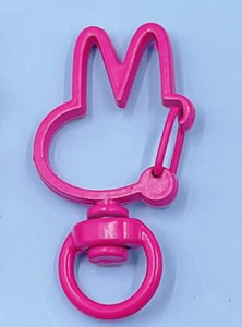 10 komada metalno obojenih šarenih 36x18 mm lijepih zečeva, rotirajućih jastoga s kopčom, konektora za privjesak za ključeve za izradu nakita za DIY privjesak