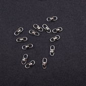 50 kom/lot 8 oblika Okretni privjesak s kandžama jastoga, kopče, kopče za pse, konektor za kopču za torbu, držač ključeva, dodaci za privjesak za ključeve.