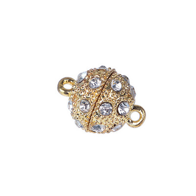 5 kompleta kamenčićima popločanih okruglih metalnih magnetnih kopči Kuka 8-14 mm narukvica Snažne magnetske spojne kopče za DIY izradu nakita