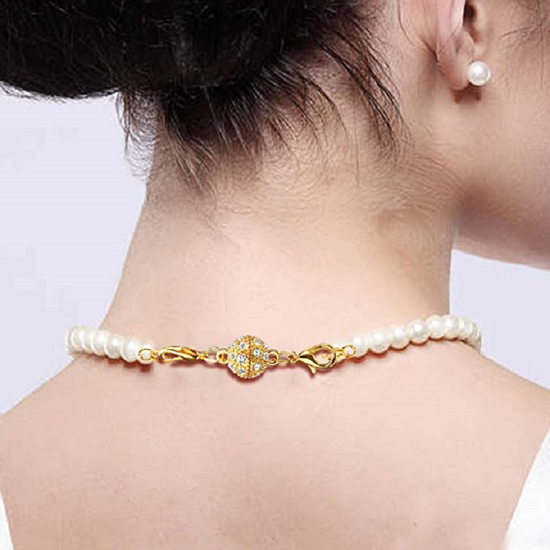 5 kompleta vještačkih kamenčića popločanih metala 8 10 mm okrugle kuglice s jakim magnetnim kopčama, konektorom s jastogom za DIY izradu nakita za narukvice