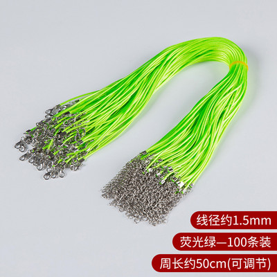 10 kom/lot promjera 1,5/2 mm ogrlica od prave kožne uzice s kopčom, podesivo pleteno uže za DIY ogrlicu, izradu nakita