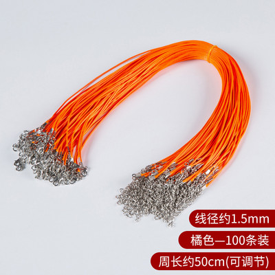 10 kom/lot promjera 1,5/2 mm ogrlica od prave kožne uzice s kopčom, podesivo pleteno uže za DIY ogrlicu, izradu nakita