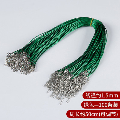 10 kom/lot promjera 1,5/2 mm ogrlica od prave kožne uzice s kopčom, podesivo pleteno uže za DIY ogrlicu, izradu nakita