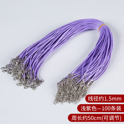 10 kom/lot promjera 1,5/2 mm ogrlica od prave kožne uzice s kopčom, podesivo pleteno uže za DIY ogrlicu, izradu nakita