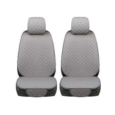 Lanena navlaka za autosjedalicu Prozračna velika veličina Automatski jastuk za sjedalo Zaštitnik Prednja stražnja stražnja podloga za sjedalo s naslonom za automobil SUV Kombi