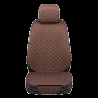 Lanena navlaka za autosjedalicu Prozračna velika veličina Automatski jastuk za sjedalo Zaštitnik Prednja stražnja stražnja podloga za sjedalo s naslonom za automobil SUV Kombi