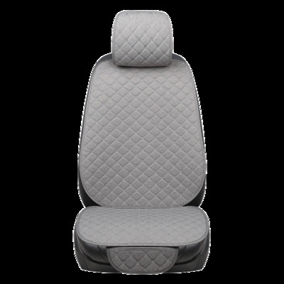 Lanena navlaka za autosjedalicu Prozračna velika veličina Automatski jastuk za sjedalo Zaštitnik Prednja stražnja stražnja podloga za sjedalo s naslonom za automobil SUV Kombi