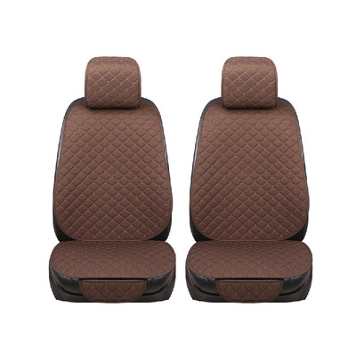 Lanena navlaka za autosjedalicu Prozračna velika veličina Automatski jastuk za sjedalo Zaštitnik Prednja stražnja stražnja podloga za sjedalo s naslonom za automobil SUV Kombi