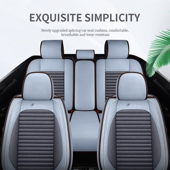 Κάλυμμα καθίσματος πολυτελείας για εσωτερικό αυτοκινήτου Κάλυμμα καθισμάτων από λινάρι Μαξιλάρι Universal Four Seasons Surround Αξεσουάρ προστασίας άκρων καθίσματος αυτοκινήτου