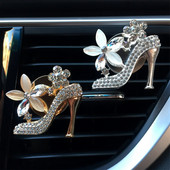 Car Air Outlet parfüm Clip Crystal magassarkú autós szellőző klip légkondicionáló parfüm Belső dekoráció Kreatív Dropship Új
