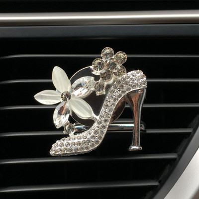 Car Air Outlet parfüm Clip Crystal magassarkú autós szellőző klip légkondicionáló parfüm Belső dekoráció Kreatív Dropship Új
