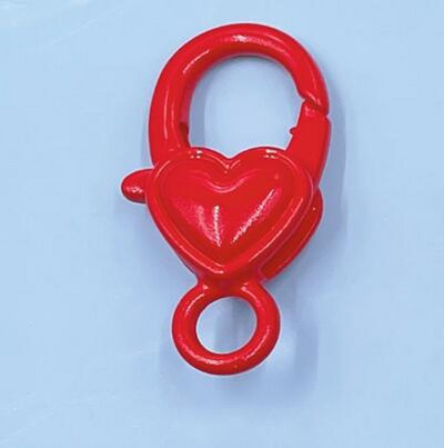 10 kom/lot metalna šarena oslikana kopča gubitnika 14x27 mm jaka ljubavna srca kuke konektor za DIY držač privjeska za ključeve izradu nakita