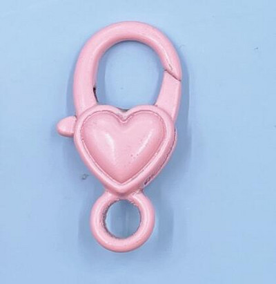 10 kom/lot metalna šarena oslikana kopča gubitnika 14x27 mm jaka ljubavna srca kuke konektor za DIY držač privjeska za ključeve izradu nakita