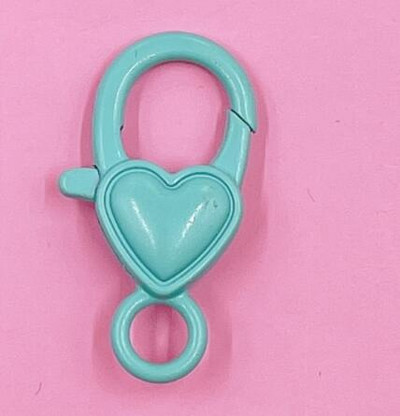 10 kom/lot metalna šarena oslikana kopča gubitnika 14x27 mm jaka ljubavna srca kuke konektor za DIY držač privjeska za ključeve izradu nakita