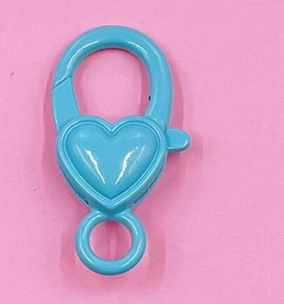 10 kom/lot metalna šarena oslikana kopča gubitnika 14x27 mm jaka ljubavna srca kuke konektor za DIY držač privjeska za ključeve izradu nakita