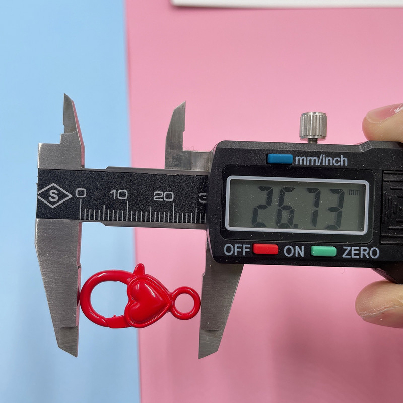 10 kom/lot metalna šarena oslikana kopča gubitnika 14x27 mm jaka ljubavna srca kuke konektor za DIY držač privjeska za ključeve izradu nakita