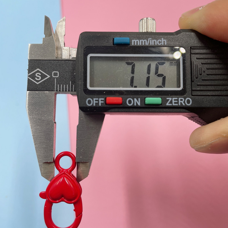 10 kom/lot metalna šarena oslikana kopča gubitnika 14x27 mm jaka ljubavna srca kuke konektor za DIY držač privjeska za ključeve izradu nakita