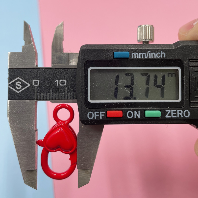 10 kom/lot metalna šarena oslikana kopča gubitnika 14x27 mm jaka ljubavna srca kuke konektor za DIY držač privjeska za ključeve izradu nakita