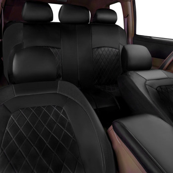 PU кожени универсални калъфи за автомобилни седалки Водоустойчиви интериорни аксесоари Протектор за автомобилни седалки Въздушна възглавница Съвместима с повечето автомобили