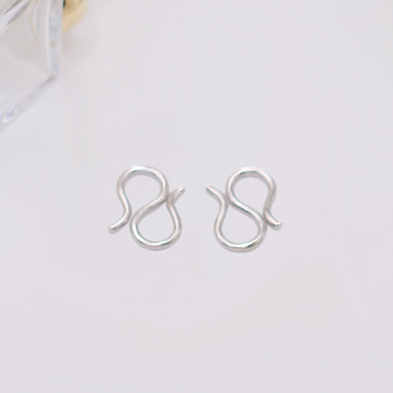 10 kom/lot Zlatna rodij boja S Kopča Bakar W/M Konektor za narukvicu za DIY ručno izrađenu ogrlicu Pribor za izradu nakita Zanati