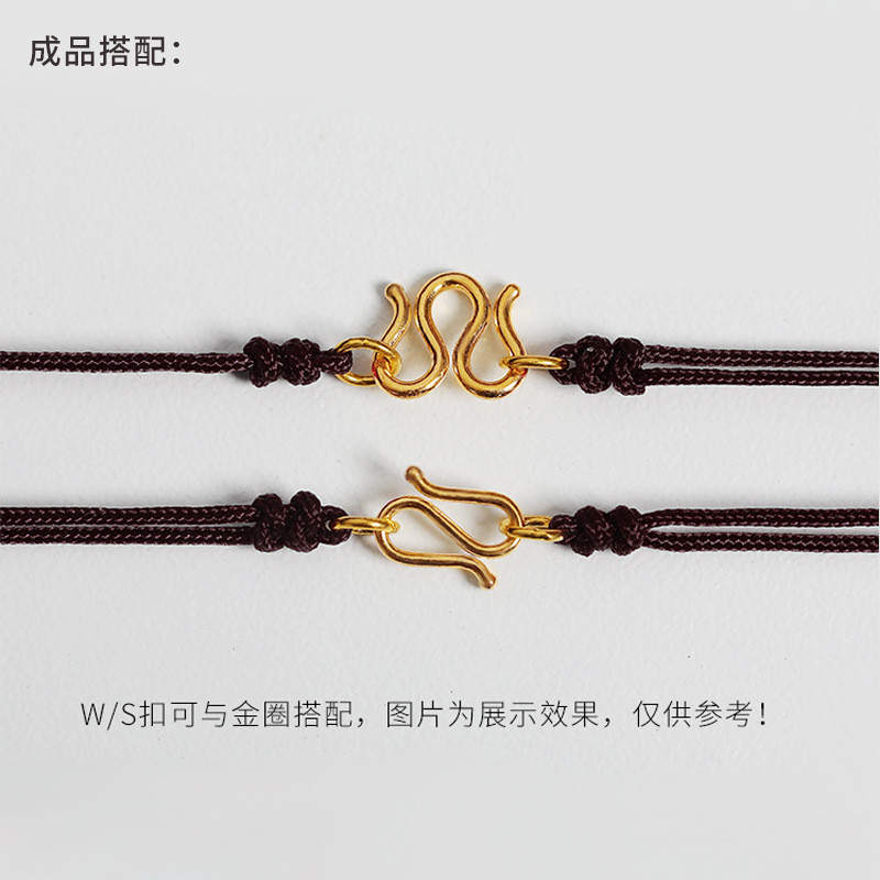 10 kom/lot Zlatna rodij boja S Kopča Bakar W/M Konektor za narukvicu za DIY ručno izrađenu ogrlicu Pribor za izradu nakita Zanati