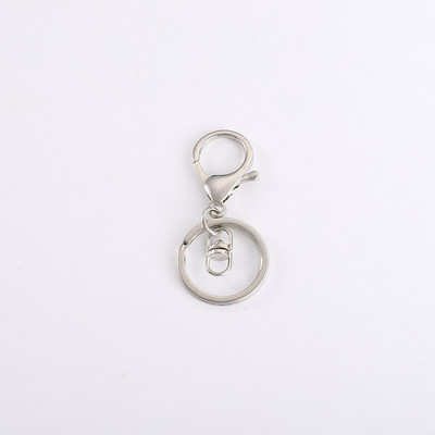 5 vnt/stal. Metalinis 30 mm raktų pakabukas, 70 mm ilgio omarų raktų pakabukas, skirtas papuošalams gaminti.