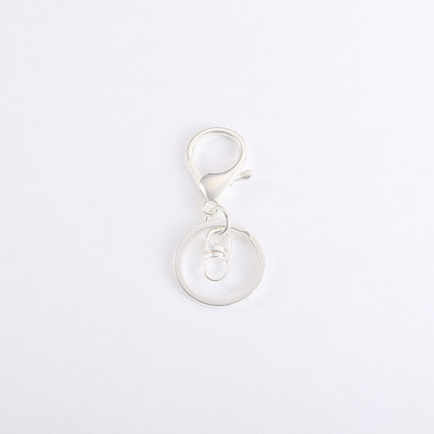 5 vnt/stal. Metalinis 30 mm raktų pakabukas, 70 mm ilgio omarų raktų pakabukas, skirtas papuošalams gaminti.