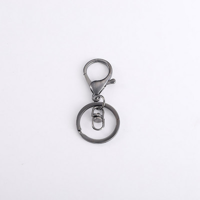 5 vnt/stal. Metalinis 30 mm raktų pakabukas, 70 mm ilgio omarų raktų pakabukas, skirtas papuošalams gaminti.