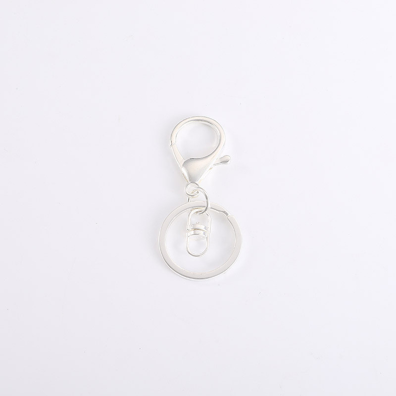 5 vnt/stal. Metalinis 30 mm raktų pakabukas, 70 mm ilgio omarų raktų pakabukas, skirtas papuošalams gaminti.