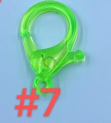 30 vnt. / partijoje 15x25 mm saldainių spalvos permatomos plastikinės užsegimo kabliukų galo jungtis, skirta „pasidaryk pats“ apyrankių karolių papuošalų priedams