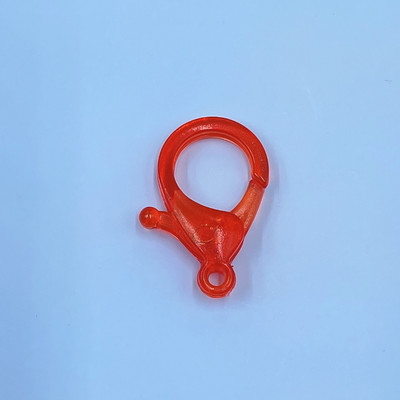 30 vnt. / partijoje 15x25 mm saldainių spalvos permatomos plastikinės užsegimo kabliukų galo jungtis, skirta „pasidaryk pats“ apyrankių karolių papuošalų priedams