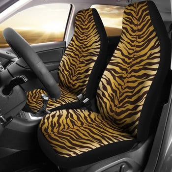 Ροζ Leopard Print Καλύμματα καθισμάτων αυτοκινήτου Ζεύγος 2 Μπροστινά καλύμματα καθισμάτων αυτοκινήτου Κάλυμμα καθίσματος για προστατευτικό καθισμάτων αυτοκινήτου Αξεσουάρ αυτοκινήτου Animal Print