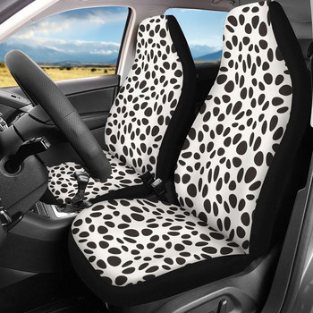 Ροζ Leopard Print Καλύμματα καθισμάτων αυτοκινήτου Ζεύγος 2 Μπροστινά καλύμματα καθισμάτων αυτοκινήτου Κάλυμμα καθίσματος για προστατευτικό καθισμάτων αυτοκινήτου Αξεσουάρ αυτοκινήτου Animal Print