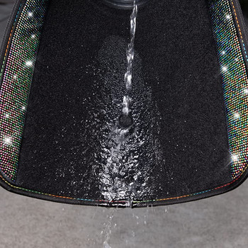 Πατάκια αυτοκινήτου Carpet Bling Crystal Diamond Sparkly Anti-slip PVC Pad Automotive Universal For SUV Sedan Van 4τμχ Girl Women