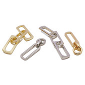 Balta K aukso spalva padengta auskarų auskarai grandinėlės priedai pakabukų papuošalų gaminimo komponentas, pasidaryk pats, rankų darbo medžiaga 6 vnt.