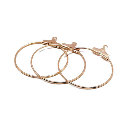 Kapljica za uši Prava zlatna srebrna boja Kružna petlja Privjesak Ogrlica Naušnice Pribor Privjesci Izrada nakita Diy Materijal 8 kom