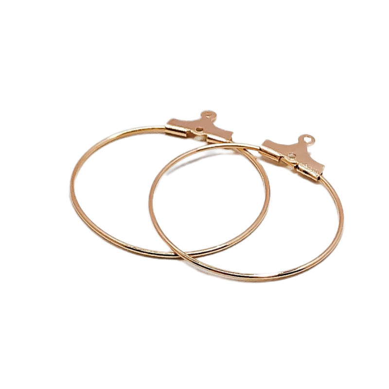 Kapljica za uši Prava zlatna srebrna boja Kružna petlja Privjesak Ogrlica Naušnice Pribor Privjesci Izrada nakita Diy Materijal 8 kom
