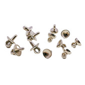 100 komada srebrne boje plastičnih vijaka za oko, vrh izbušenih priključaka za nakit Pribor za komponente nakita