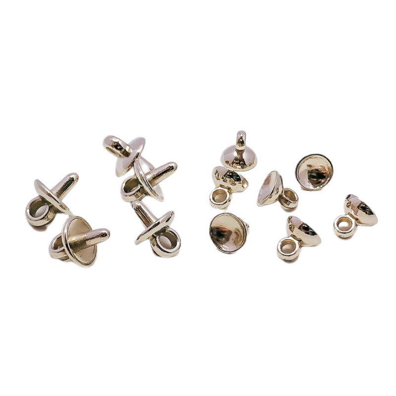 100 komada srebrne boje plastičnih vijaka za oko, vrh izbušenih priključaka za nakit Pribor za komponente nakita