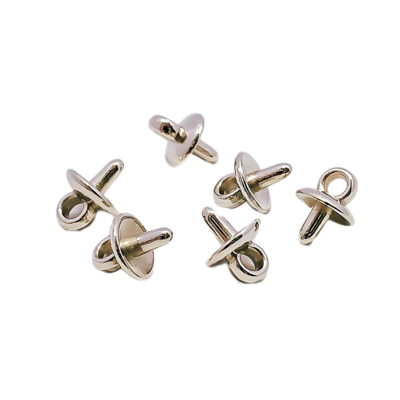 100 komada srebrne boje plastičnih vijaka za oko, vrh izbušenih priključaka za nakit Pribor za komponente nakita