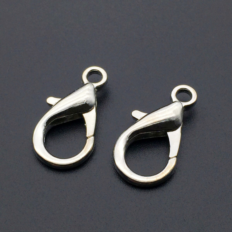 ZEROUP 20db homár kapocs nyaklánchoz többszínű kapocs barkács kiegészítők kellékek ékszerleletekhez 1,1x2,1 cm