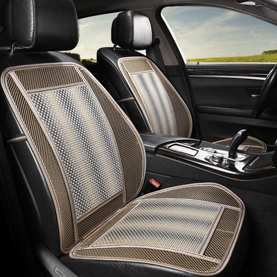 Νέο μαξιλάρι αυτοκινήτου Μονό καλοκαιρινό μαξιλάρι καθίσματος που καλύπτει λινό δροσερό μαξιλάρι από μπαμπού για 95% αυτοκίνητα
