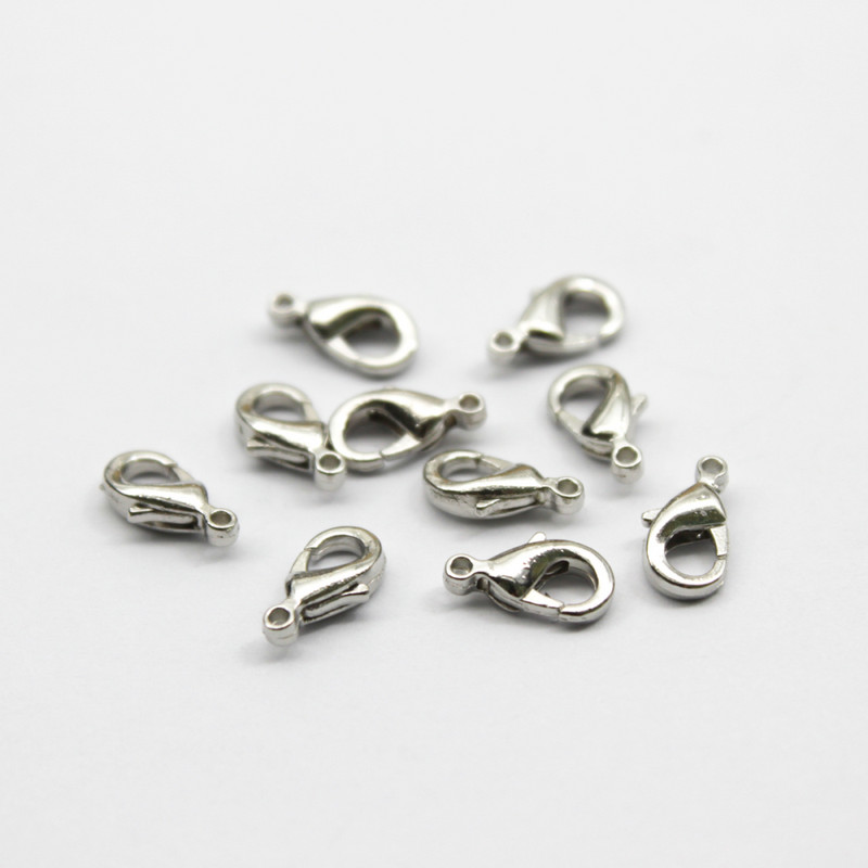 ZEROUP 100 komada Lobster kukice za kopču za ogrlicu Lanac Višebojna kopča DIY dodaci Pribor za nakit Nalazi C-02