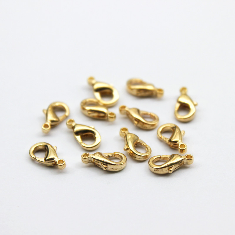 ZEROUP 100 komada Lobster kukice za kopču za ogrlicu Lanac Višebojna kopča DIY dodaci Pribor za nakit Nalazi C-02