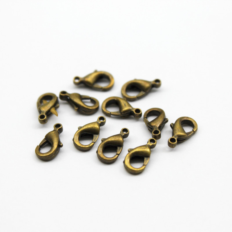 ZEROUP 100 komada Lobster kukice za kopču za ogrlicu Lanac Višebojna kopča DIY dodaci Pribor za nakit Nalazi C-02